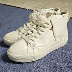 Dr. Scholl's Women's Cream High-Top Lace-Up Sneakers